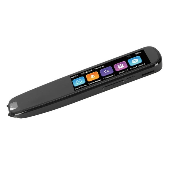 Scanning Translation Pen, 8GB EMCP 2MP CPU A7 1.2Ghs Noise Reduction Recording HD WiFi Smart Reading Pen for Language Learners
