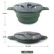 thumbnail image 2 of Olla Plegable para Exteriores Olla de Silicona para Senderismo Olla de Picnic PortáTil Olla de Camping de Acero Inoxidable,Verde, 2 of 5