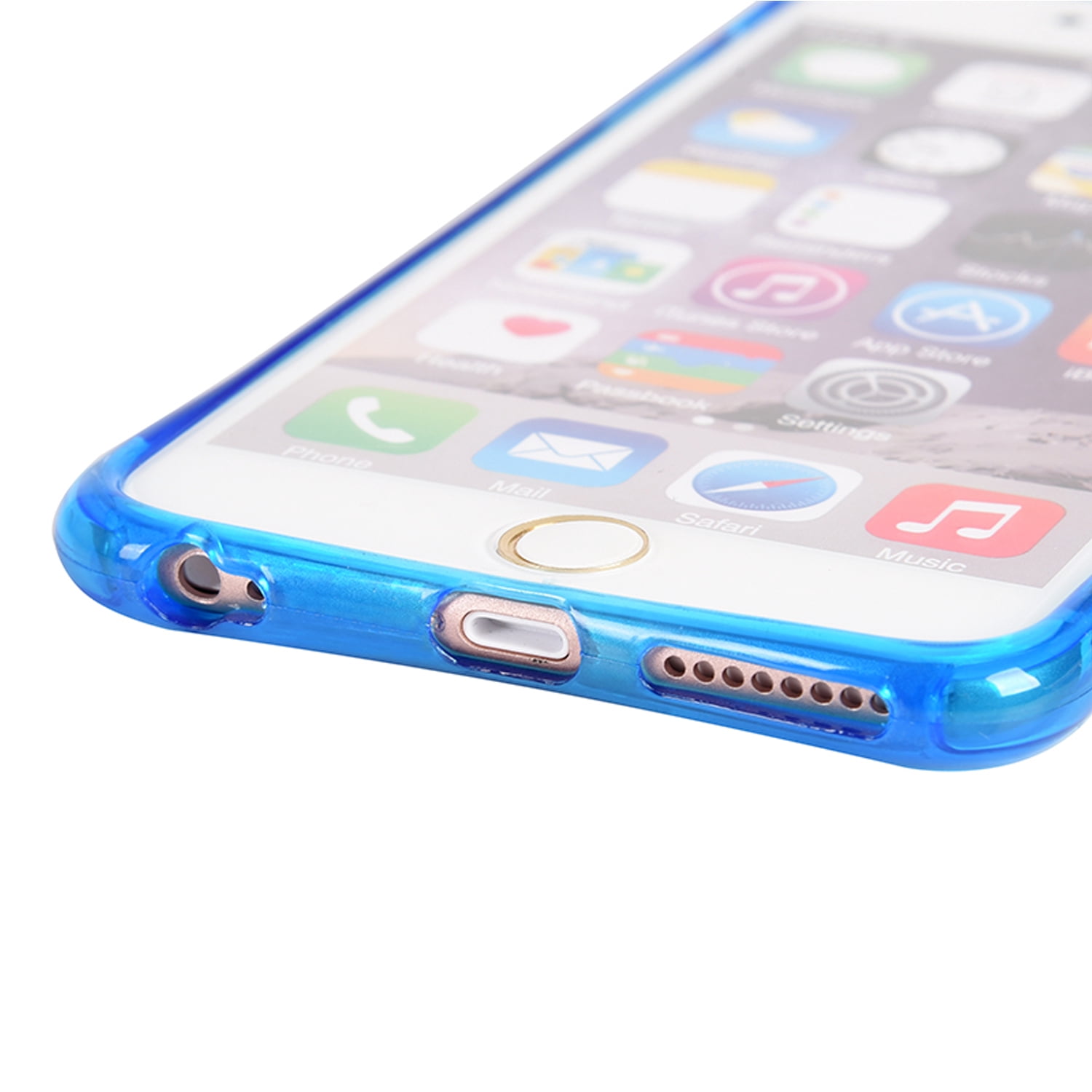 Sparkling Crystal Skin Case for Apple iPhone 6 / 6S With Drop Resistant , Shock Proof TPU Cover Casing (Blue)
