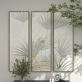 thumbnail image 5 of 16" x 47" Metallic Layered Leaf Palm Tree Framed Wall Art with Gold Foil Details, by DecMode (3 Count), 5 of 6