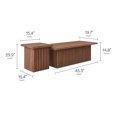 thumbnail image 3 of Ensemble de 2 Tables Basses Gigognes Render en Noyer, 3 of 8