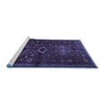 thumbnail image 2 of Ahgly Company Machine Washable Indoor Square Persian Blue Traditional Area Rugs, 4' Square, 2 of 4