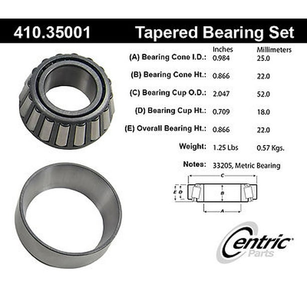 STANDARD TAPER BEARING