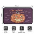 thumbnail image 5 of Halloween Pumpkin Non Slip Washable Door Mat Ghost Boo Spooky Welcome Mat Retro for Entry Floor Mat Set Living Room Bedroom Bathroom Crystal Velvet 30x17 Inches, 5 of 7