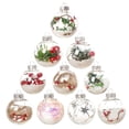 thumbnail image 1 of 10 Uds. De adorno de bola transparente delicado de Navidad, juego de bolas decorativas de plástico, suministros para fiestas (6cm) Sincero Electrónica, 1 of 5