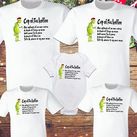

Dr. Seuss Grinch Fashion Print Family Tshirts Merry Christmas Tops Tees Shirts for Family Sports Shirt