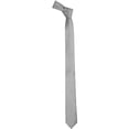 thumbnail image 3 of Skinny Silver Ties by K. Alexander 2 Inch Solid Mens Neckties, 3 of 4