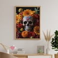 thumbnail image 6 of Diamond Art Kits for Adults - Painted Skull With Vibrant Blooms 5d Diamond Painting for Adults, Diamond Art for Adults Beginners, Frameless Diamond Painting Kits for Adults for Home Wall Decor, 6 of 7