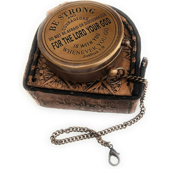 Inspirational Gift Compass - God My Lord Guide Me - Uplifting Baptism Gift, Graduation Gift, Birthday, Confirmation Gift for Men Women Boys Girls Teenage Kids