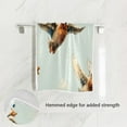 thumbnail image 2 of Bath Towel Single-Sided Printed Highly Absorbent Soft Quick Towel for Bathroom Spa Gym & Sports Flying Duck Seamless Illustration, 2 of 5