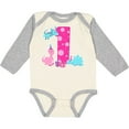 thumbnail image 3 of Inktastic Dinosaur Party-first Birthday Girls Long Sleeve Baby Bodysuit, 3 of 5