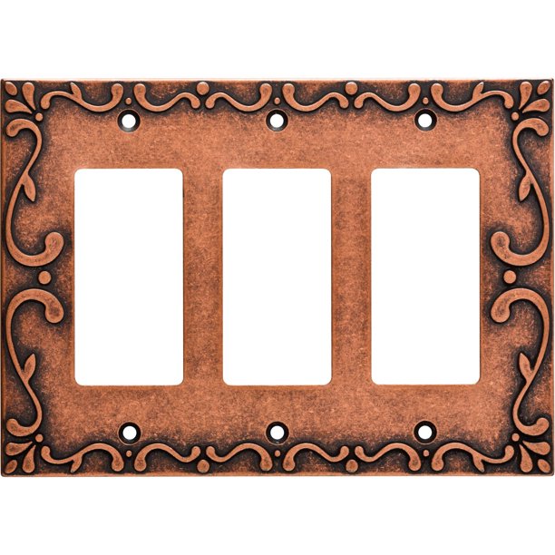 Franklin Brass Classic Lace Triple Rocker Wall Plate