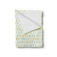 thumbnail image 2 of Yellow and Blue Soft Flannel Fleece Throw Blanket, Hand Drawn Shapes Sketch Style Simplistic Abstract Art, Cozy Plush for Indoor and Outdoor Use, 60" x 80", Earth Yellow Pale Blue, by Ambesonne, 2 of 5