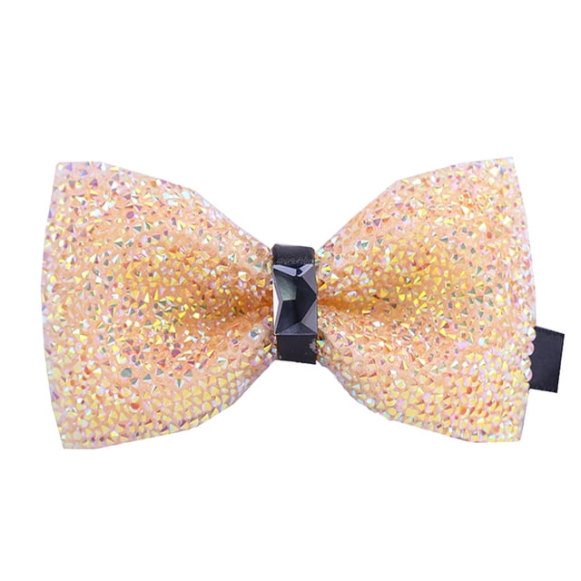 Sonducket Lazos de diamantes de imitación, lazos de cristal, corbata ornamental ostentosa, accesorio de ropa ajustable a la moda para banquetes y Accesorios de disfraces diecisiete Sonducket AP009820-17B