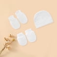 thumbnail image 3 of YAOBAMM Soft Newborn Hat Newborn Hat Set Knit Elastic Soft Warm Photography Props Infant Accessory Baby Bonnet Beanie, 3 of 6