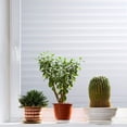thumbnail image 4 of SIABC-Privacy Window Film, Non Adhesive White Strips Window Sticker,Faux Shutter Blinds Looking Static Cling Glass Covering for Home Office Security Protection UV Blocking (11.8x78.7 inches), 4 of 4