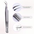 thumbnail image 2 of Curacoro Lash Tweezer - Professional & Precision Fiber Tip Grip Lash Tweezers for Eyelash Extensions, Multi Shapes & Purposes Tweezers for Volume, Isolation & Classic Lashes (Silver, Volumizer), 2 of 8