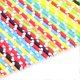 thumbnail image 1 of 60Pcs Straw Household Drinking Paper Straws Supplies Colorful Dot Party DIY Decorations, 1 of 3