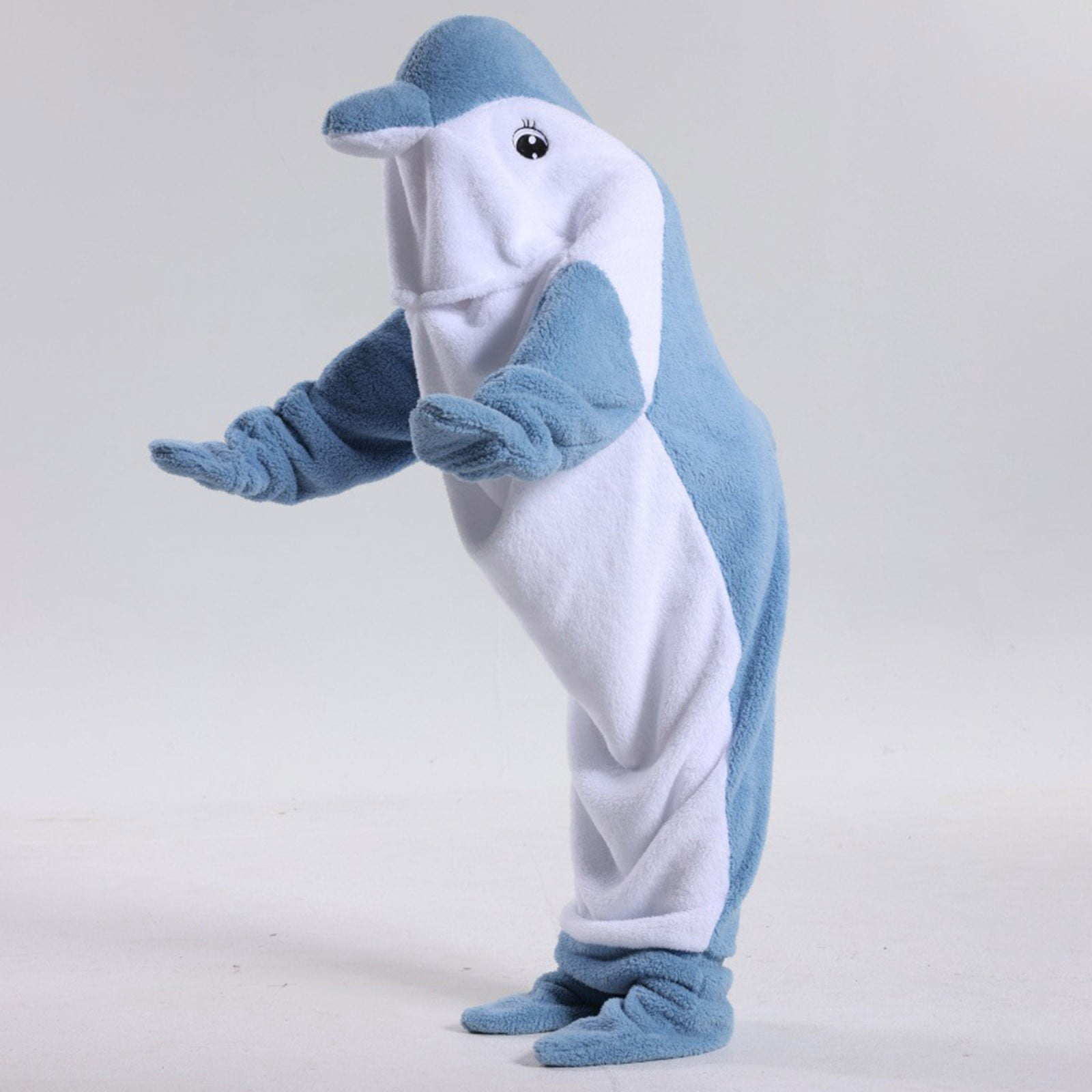 SHENGSI Kids Shark Whale Flannel Sleeping Bag Onesie, Blanket Hoodie Unisex Wearable Hoodie Blanket Soft Cozy Flannel Hoodie Cute for Children