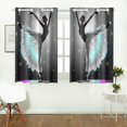 thumbnail image 2 of MKHERT Classical Dancer Window Curtain Kitchen Curtain 26x39 inch,Two Piece, 2 of 3
