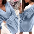 thumbnail image 2 of Vedolay Cardigans for Women Thick Sweaters Long Sleeve Coat Loose Women Outerwear 2023 Blue,One Size, 2 of 5