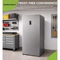 thumbnail image 5 of Hamilton Beach 20 cu. ft. Frost-Free Convertible Upright Freezer/Refrigerator, Stainless Steel HBFRF2099, 5 of 12