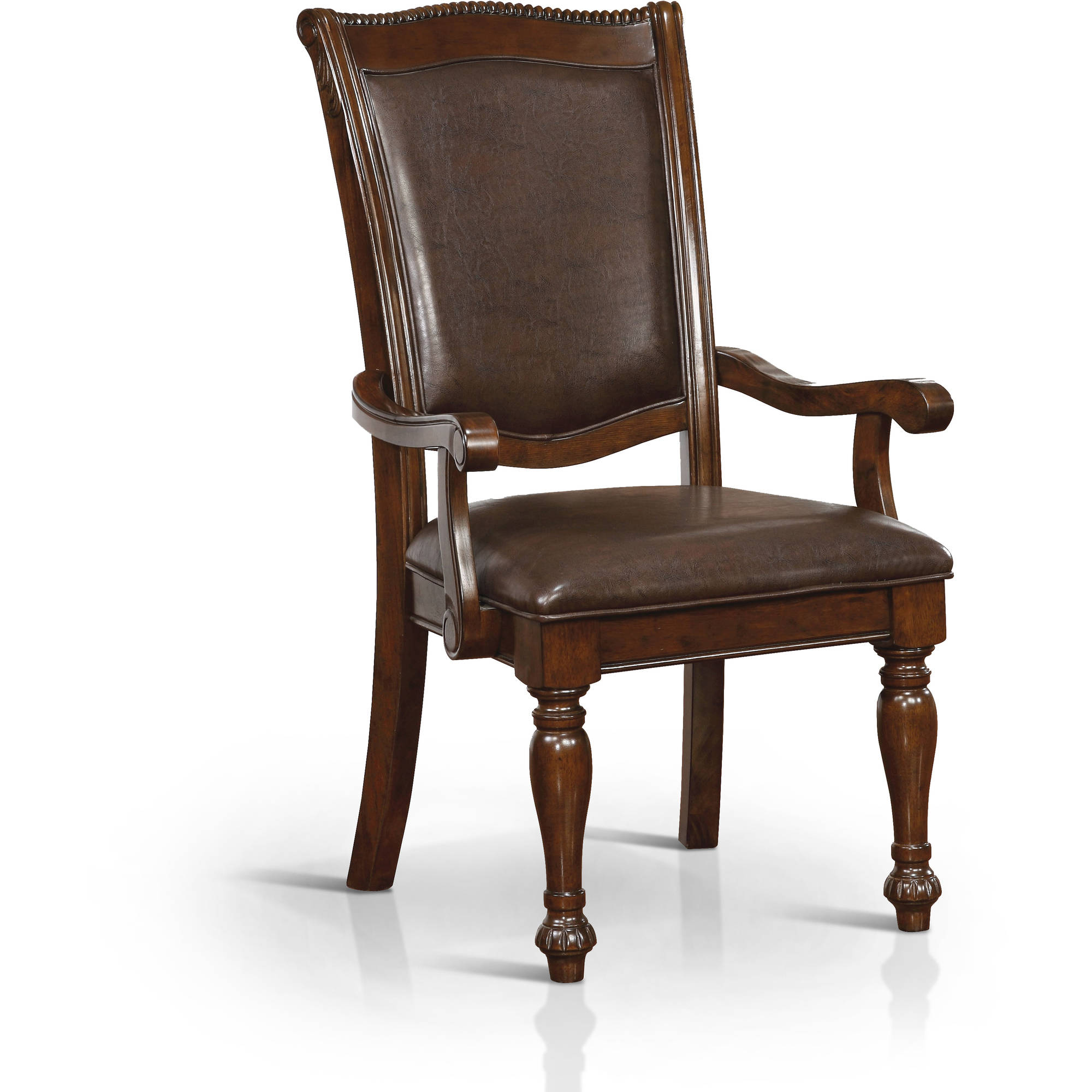 Furniture of America Paxton Traditional 9-Piece Dining Set, Brown Cherry