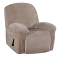 thumbnail image 4 of reclinables de 1 pieza suaves de alta elasticidad para sillón y Brown_1 Sunnimix Sillón reclinable Slipcover, 4 of 8