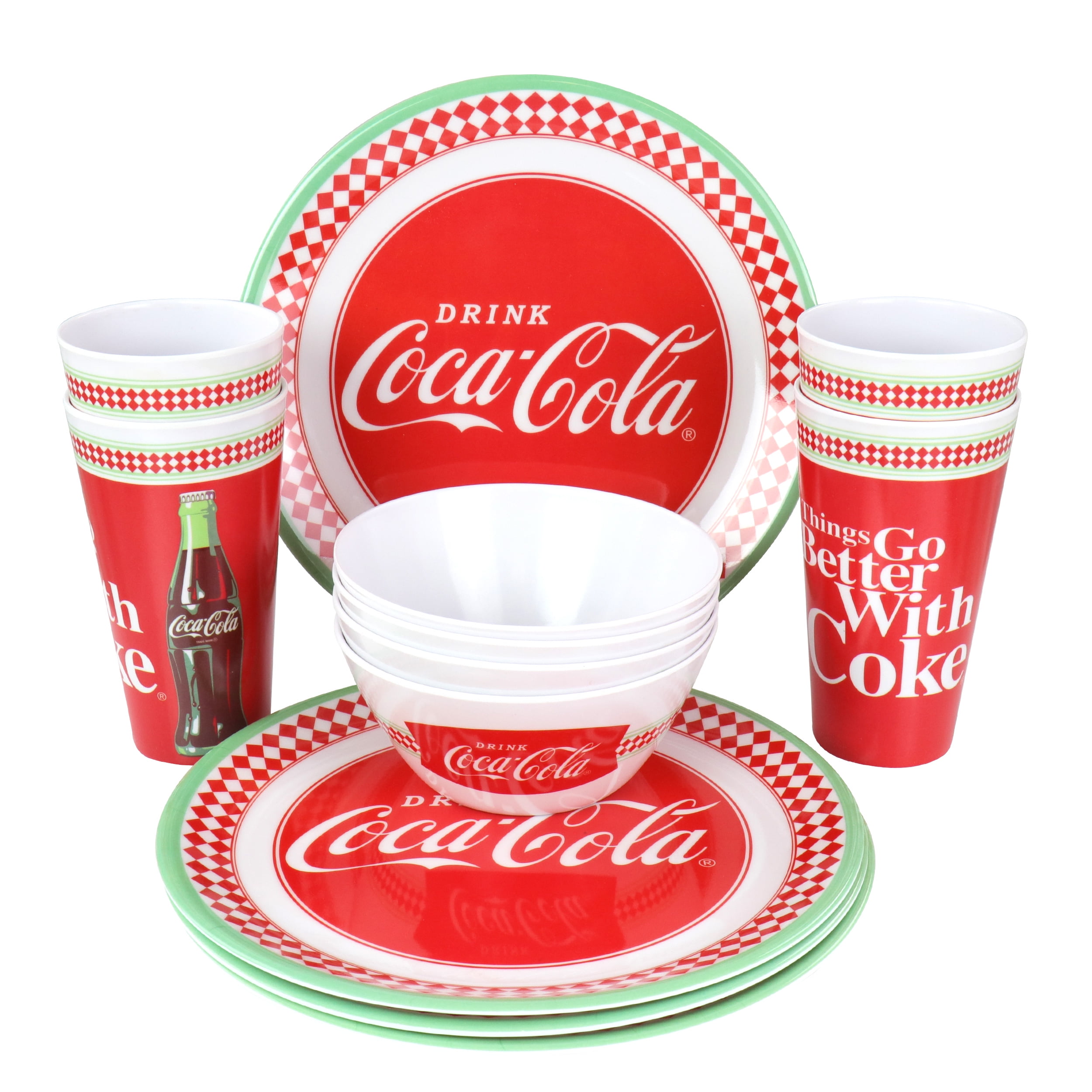 coca cola dish set