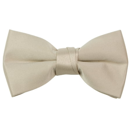 Spring Notion Boys' Pre-tied Banded Satin Bow Tie (Best Black Bow Tie)