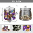 thumbnail image 2 of Yayeee Ashtray with Lid for Cigarette Smokeless Stainless Steel Home Ash Holder, Purple Simple Triangles, 2 of 7