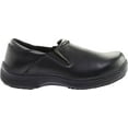 thumbnail image 3 of Genuine Grip 470-8W Womens Slip-Resistant Slip-On Work Shoes, Black Leather - Size 8 Wide, 3 of 7