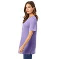 thumbnail image 2 of Woman Within Plus Size Waffle Thermal Satin Trim Tee, 2 of 6