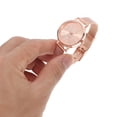 thumbnail image 4 of BRIGHTFUFU Reloj de moda para mujer Marca de lujo Correa de malla Correa Relojes de pulsera de cuarzo creativos Pulsera de mujer Reloj de pulsera Montre Femme (Rosy Gold), 4 of 7