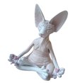 thumbnail image 3 of Moyic Estatuilla caprichosa de gato de Buda, meditación, Yoga, decoración de gato feliz, esculturas artísticas, estatuas de jardín al aire Jardín y Patio gato sin pelo 6 Moyic HA007213-05B, 3 of 6