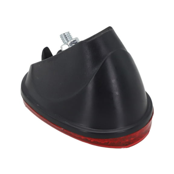 2Pcs 6.2*4.3Cm Bicycle Reflector Plastic Bicycle Oval Rear Mudguard Reflector Bike Oval Rear Fenders Reflector Black And Red Fangkenuo