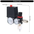 thumbnail image 3 of Upgrades Pressures Control Valves with Safety Valves & Quick Couplings Small Pressure Regulator set for Compressors, 3 of 7