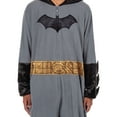 thumbnail image 2 of Batman Costume Union Suit Men's Onesie One Piece Pajama Outfit With Mask Hood and Cape, 2 of 6