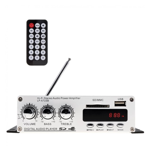 Bluetooth-compatible Car Mini Hi-Fi Stereo Amplifier Auto FM MP3 Player Support USB/SD/DVD/CD With Remote Controller ,Bluetooth 5.0