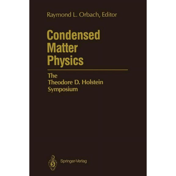 Condensed Matter Physics: The Theodore D. Holstein Symposium, (Paperback)