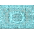 thumbnail image 1 of Ahgly Company Indoor Rectangle Persian Light Blue Traditional Area Rugs, 6' x 9', 1 of 4