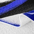 thumbnail image 5 of Erosebridal Geometric Stripe Twin Quilt Set, Navy Black White Twin Coverlet Set, Reversible 2-Piece 1 Bedspread and 1 Pillowcase, 5 of 7