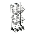 thumbnail image 2 of PRETXORVE 3 Tier Fruit Bowl Kitchen Countertop Fruit and Vegetable Mini Storage Basket Hanging Basket Stand for Kitchen Organizer, 2 of 6