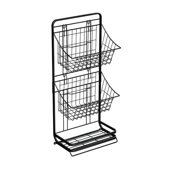 Rbaofujie Storage Containers 3 Tier Fruit Basket Fruit Bowl Kitchen Countertop Fruit and Vegetable Mini Storage Basket Hanging Basket Stand for Kitchen Organizer Kitchen Storage Containers