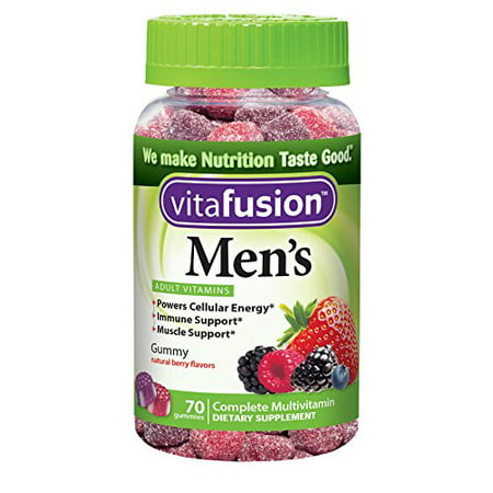 2 Pack - Vitafusion Daily multivitamines Gummy Men 70 Chaque