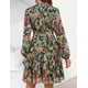 thumbnail image 4 of Vestido ZESICA Minivestido floral de manga larga de otoño 2025 para mujer, 4 of 5