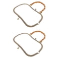 thumbnail image 2 of 2x 27cm Monedero con metal DIY Craft Broche Rectangular para mujeres y niñas, 2 of 9