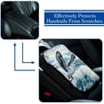 thumbnail image 5 of Seagull Printed Furry Soft 12.5x8.2 Inch Car Armrest Cover Accessory, 5 of 6