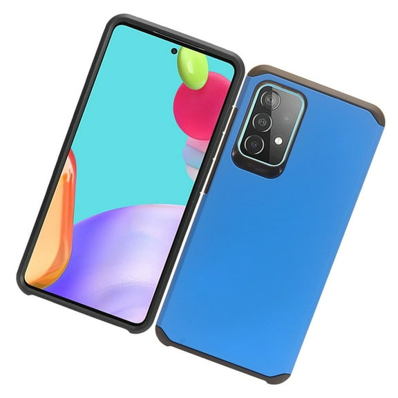 Case for Samsung Galaxy A52 5G Armor Dual Layer 2 in 1 Rubberized Hard Shell Shockproof TPU Hybrid Protection Slim Cover for Galaxy A52 5G by Xcell - Blue