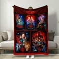 thumbnail image 1 of Stranger -T-things -Blanket- Season Full Theme Blanket, Soft Warm Cover, Home Sofa Decor, Bedroom Heating, Casual Throw, TV Fan Gift, 1 of 7